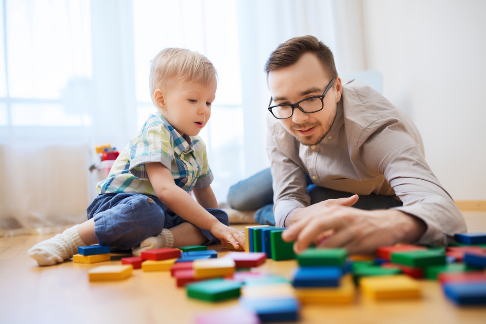 dad playtime blocks